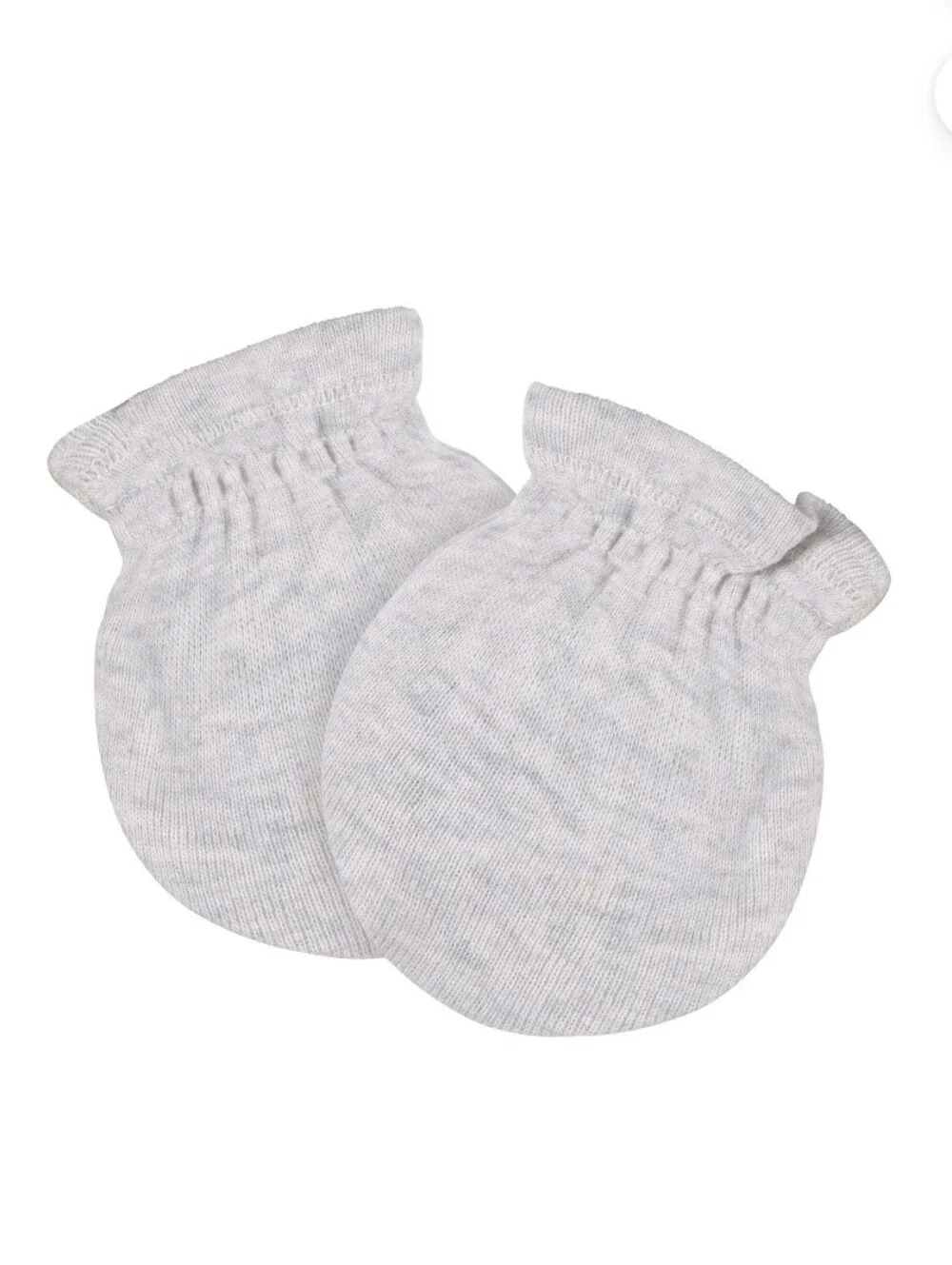 Gerber Baby Mittens 4-Pack in Cream and Light Gray Size 0-6m